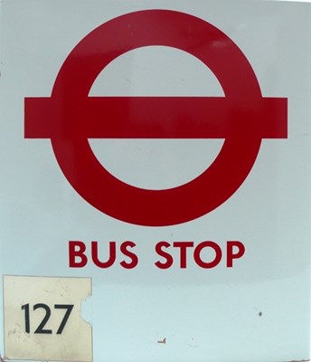 Lot 3 - London Transport Bus stop sign
