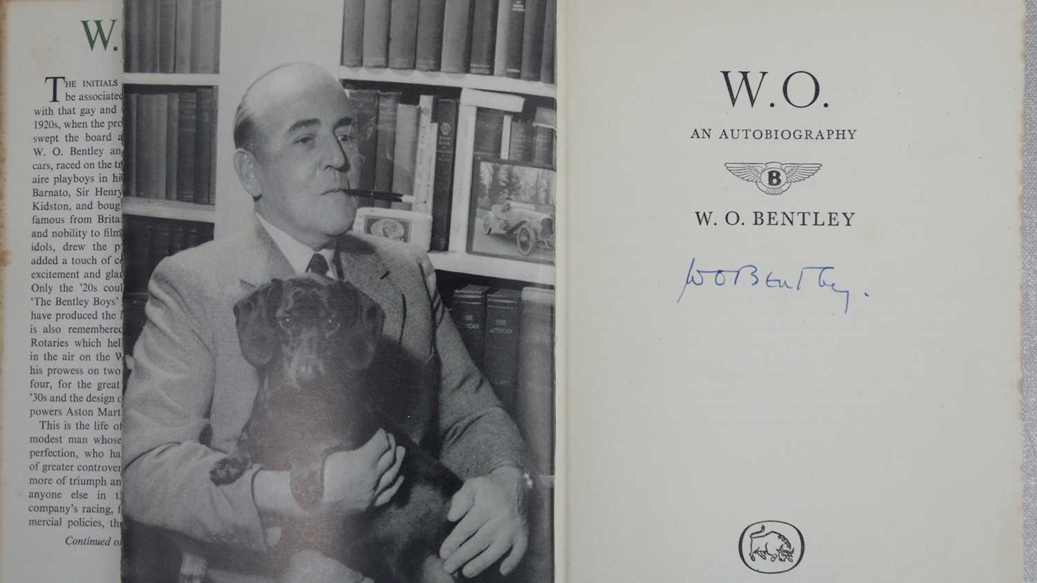 Click for high resolution Lot 24 - W. O. Bentley signed book