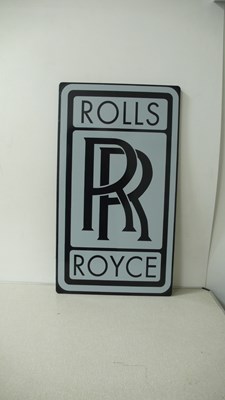 Lot 27 - A Rolls Royce garage wall sign