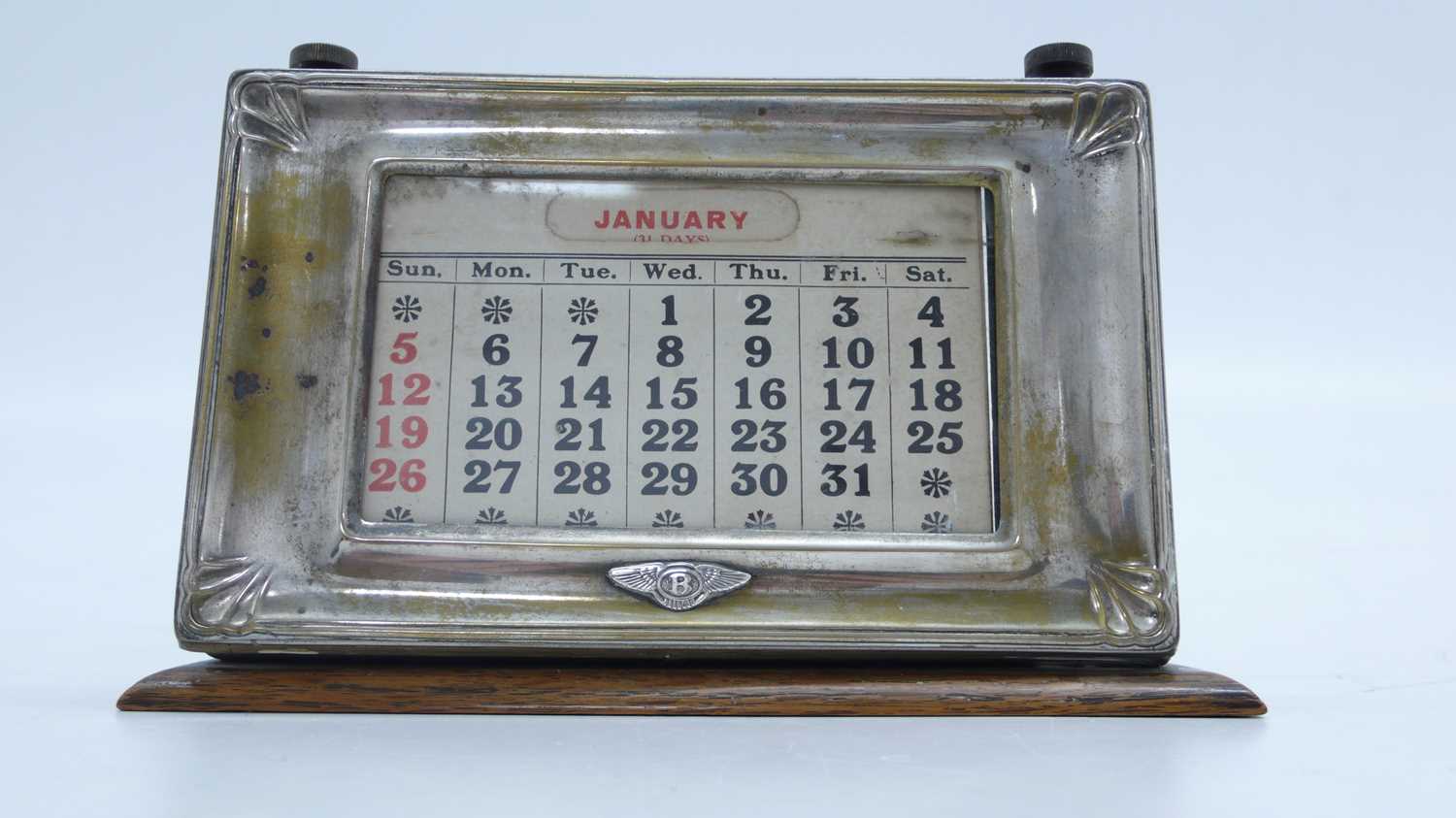 Click for high resolution Lot 61 - Bentley desk calendar