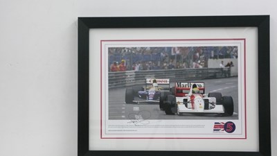 Lot 99 - Mansell Senna print