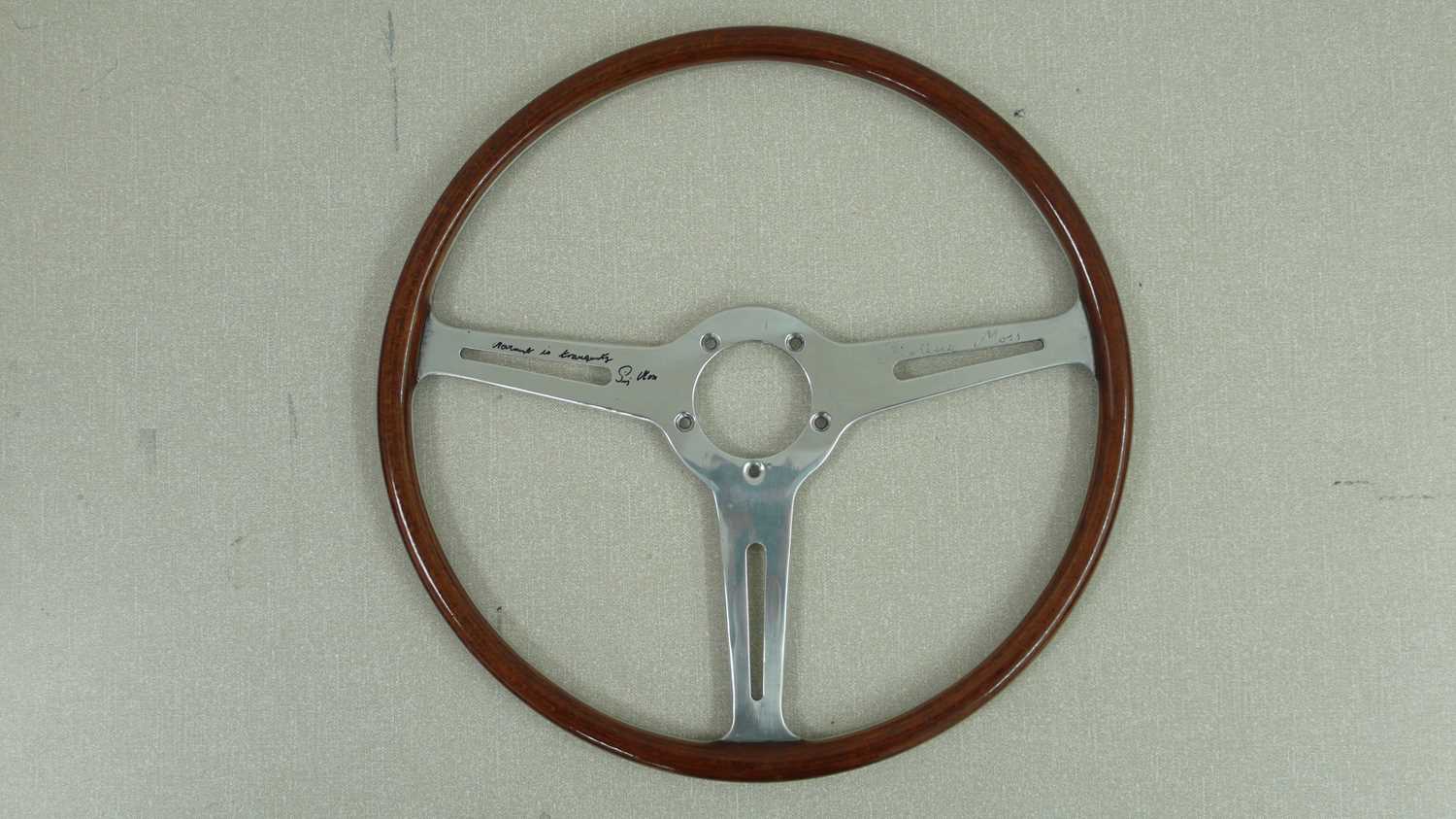 Lot 107 - Les Leston steering wheel