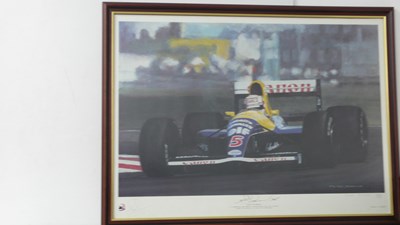 Lot 131 - Nigel Mansell print