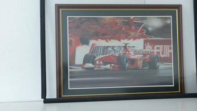 Lot 132 - Michael Schumacher print