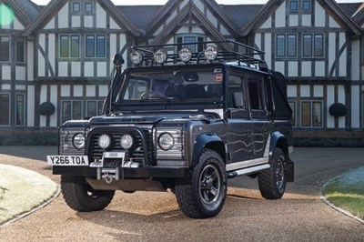Lot 167 - 2001 Land Rover Defender 110 'Tomb Raider' (Special Vehicles Pre-Production Model)
