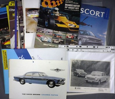Lot 008 - Car brochures and catalogues
