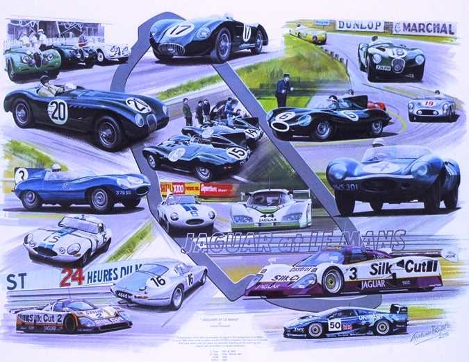 Click for high resolution Lot 30 - 'Jaguar at Le Mans’