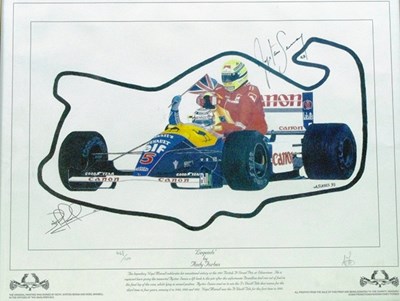 Lot 113 - Legends, Mansell and Senna