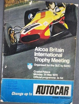 Lot 123 - A signed race programme