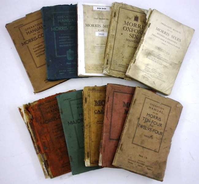 Click for high resolution Lot 6 - Morris vehicle handbook