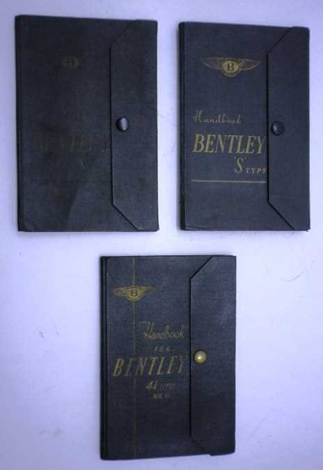 Click for high resolution Lot 7 - Eight early vehicle handbooks