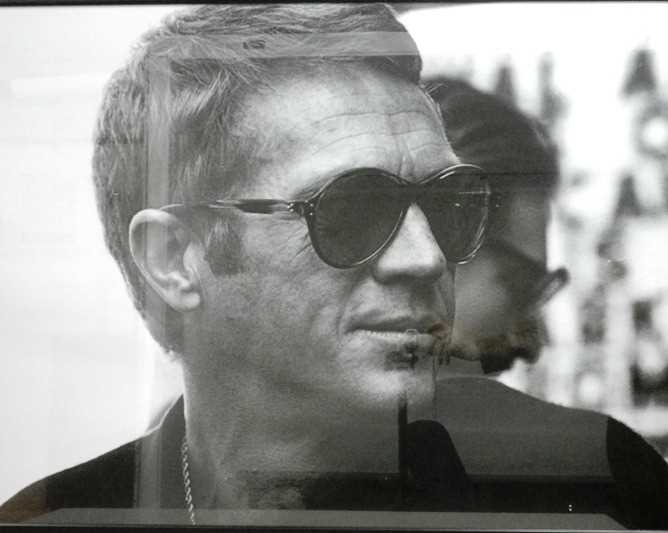 Click for high resolution Lot 52 - Steve McQueen black and white study