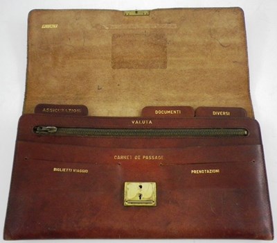 Lot 94 - 60s Fiat leather document case