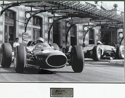 Lot 100 - Jack Brabham at Monaco print