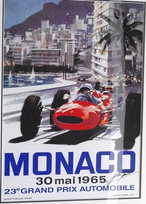 Lot 104 - 1965 Monaco Grand Prix poster