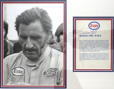 Lot 106 - Esso promo photo with Graham Hill