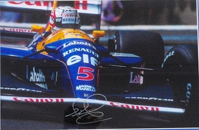 Lot 112 - Signed Nigel Mansell print