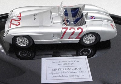 Lot 117 - Signed Mille Miglia 300SLR model