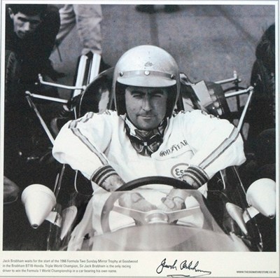 Lot 119 - Jack Brabham black & white print