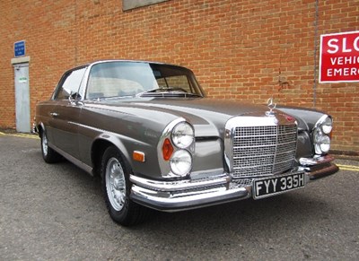 Lot 236 - 1970 Mercedes-Benz  280SE Pillarless Coupé