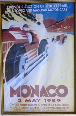 Lot 24 - 2 Framed auction posters