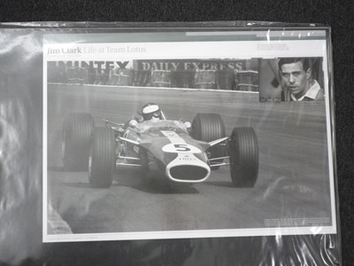 Lot 71 - B&W Photo - Jim Clark (Lotus)
