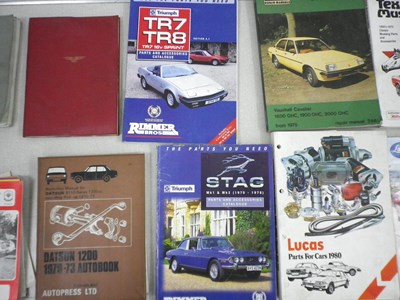 Lot 85 - Selection of vehicle manuals