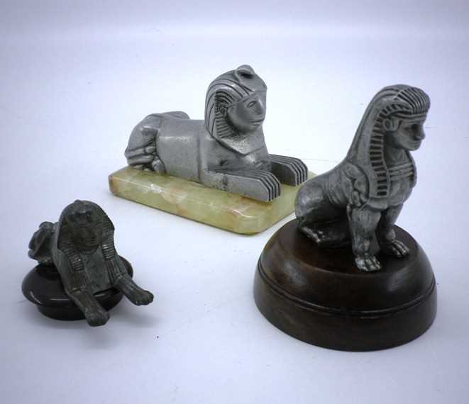 Click for high resolution Lot 86 - Three Armstrong Siddeley Sphinx mascots