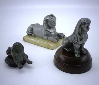 Lot 86 - Three Armstrong Siddeley Sphinx mascots