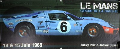 Lot 89 - Gulf Ford GT40 banner