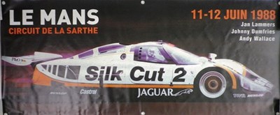 Lot 90 - Silk Cut Jaguar XJR-9 banner