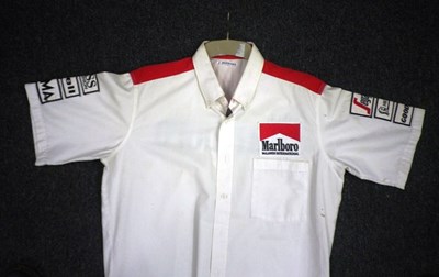 Lot 95 - John Bernard's  McLaren team shirt