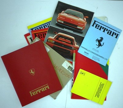 Lot 9 - A collection of brochures & motoring paperwork