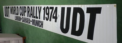 Lot 49 - A large vinyl rally banner
