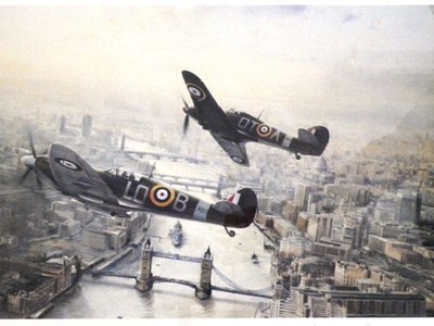 Lot 112 - Spitfires over London