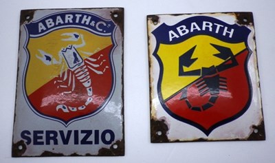 Lot 18 - Abarth wall plaques