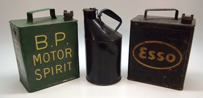 Lot 006 - Early petrol and oil cans