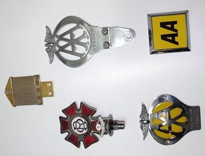Lot 022 - AA badges, order of the road badge & RREC badges