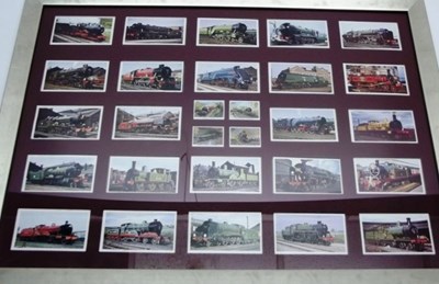 Lot 028 - Framed & glazed collector card sets