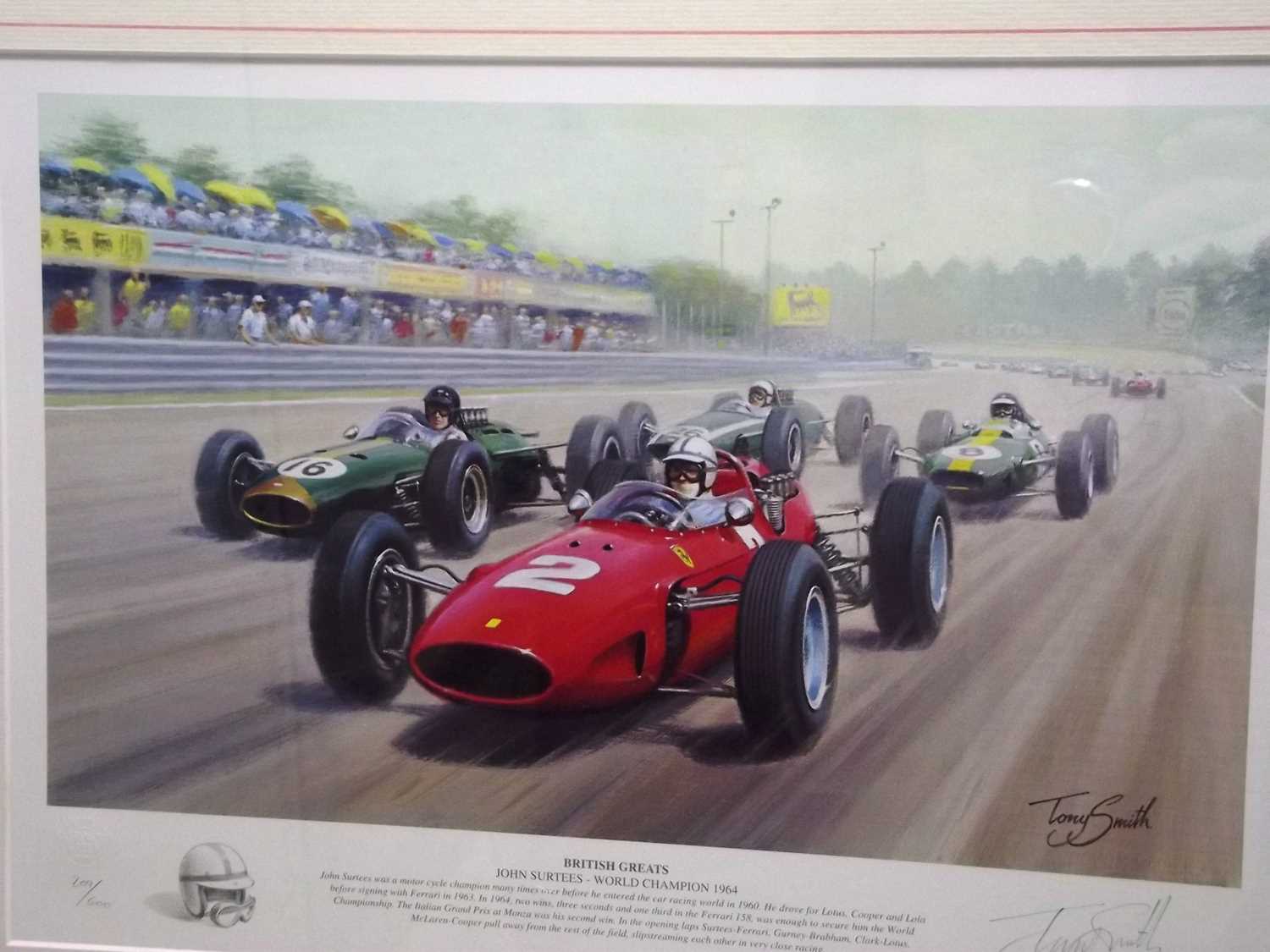 Tony Smith Racing Lot 29 - Tony Smith limited edition print
