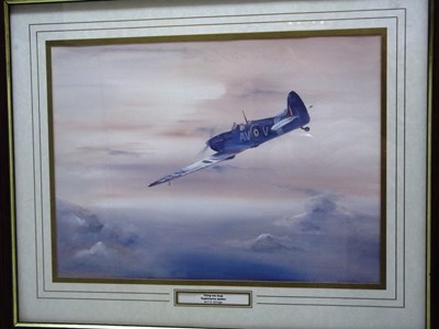 Lot 030 - Three framed & glazed aviation prints