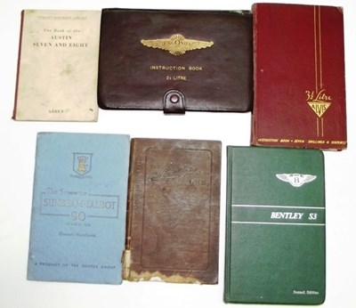 Lot 032 - Six vehicle instruction books