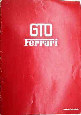 Lot 037 - 1984 Ferrari GTO press pack