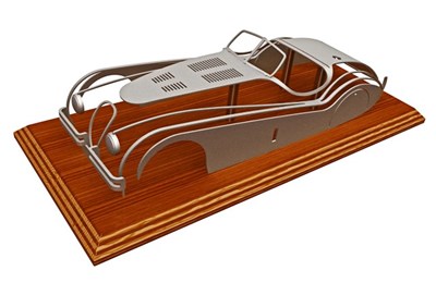 Lot 068 - 1/12 scale XK120 sculpture