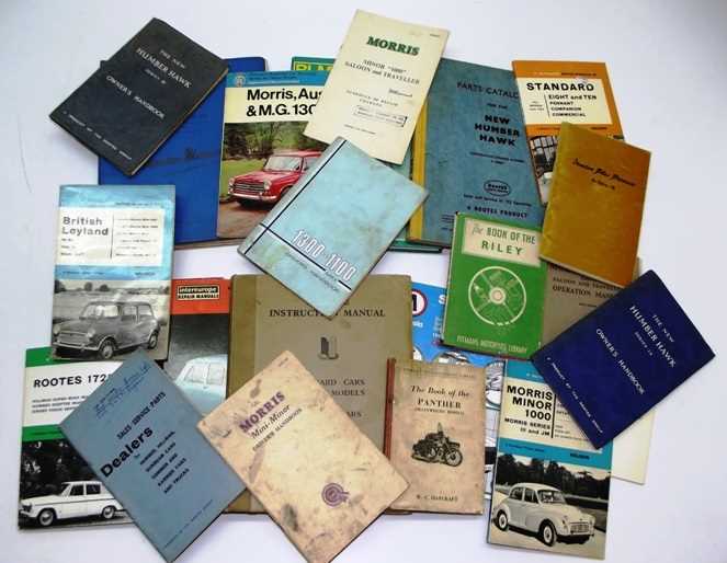 Lot 45 - Service, workshop & hand-books