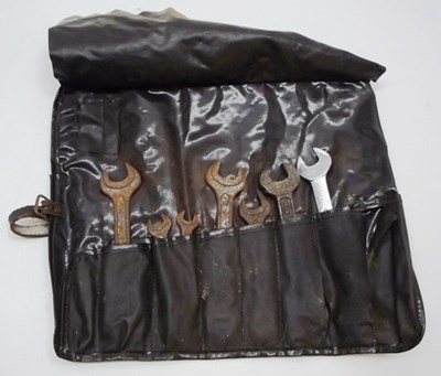 Lot 093 - Two black 1970’s tool rolls