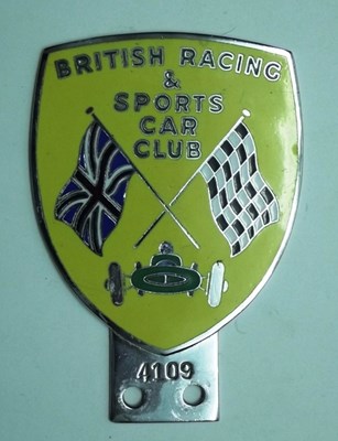 Lot 109 - British racing & sports car club badge