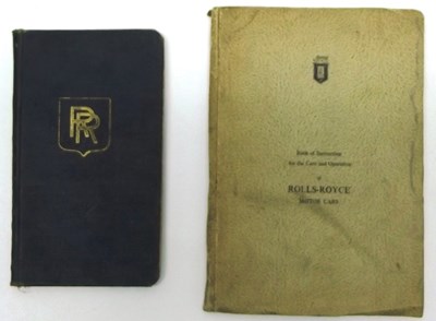 Lot 122 - Rolls-Royce driver’s instruction books