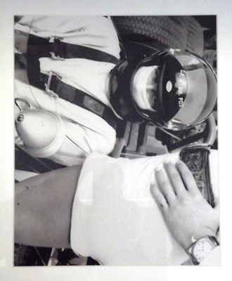 Lot 127 - Two black & white James Hunt images