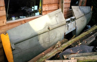 Lot 133 - Avro Shackleton patrol plane rear wing sectioN